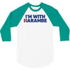 i am with harambe 3/4 Sleeve Shirt