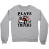 plays with trucks family matching Crewneck Sweatshirt