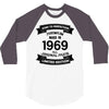 Premium Vintage 1969 3/4 Sleeve Shirt