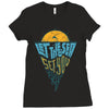 let the sea, set you free Ladies Fitted T-Shirt