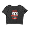 proud dad son Crop Top