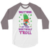 birthday troll brother 3/4 Sleeve Shirt