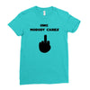 omg nobody cares Ladies Fitted T-Shirt