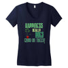 weed plant funny tee shirt 420 cannabis pot marijuana stoner gag addic Women's V-Neck T-Shirt