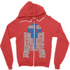 r2d2 typography Zipper Hoodie