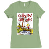 calvin hobbes Ladies Fitted T-Shirt