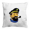 captain haddock tintin cartoon comic Throw Pillow