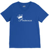 princess sticker vinyl decal die cut   girl crown car window baby wall V-Neck Tee