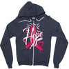 breast cancer awareness hope ribbon heart Zipper Hoodie