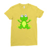 frog cute Ladies Fitted T-Shirt