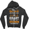 There's This Boy Who Stole My Heart He Calls Me Stepmom Zipper Hoodie