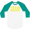 insane gym training bodybuilding workout keepfit weightlifting 3/4 Sleeve Shirt