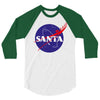 santa nasa 3/4 Sleeve Shirt
