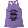 Super Cool Granny Of A Freaking Awesome Grandson Racerback Tank