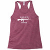 black guns matter m16 Racerback Tank