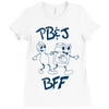 peanut butter and jelly bff Ladies Fitted T-Shirt