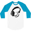 headphones black humor 3/4 Sleeve Shirt