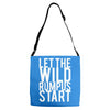 let the wild rumpus Adjustable Strap Totes