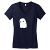sad ghost Women's V-Neck T-Shirt