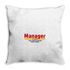 Manager Of Myselfy i Was Nobody Before Social Media Throw Pillow