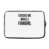 excuse me while i fangirl Laptop sleeve