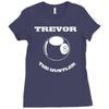 piscine t shirt personnalis&eacute; votre nom 8 ball arnaqueur Ladies Fitted T-Shirt