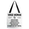 Virgo Woman Tote Bags