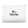 number one dog dad Accessory Pouches