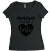 Mama is My Bestie Women's Triblend Scoop T-shirt