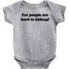funny t shirt fat people are hard to kidnap tee hilarious shirts Baby Onesie