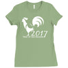 new year of the roosters 2017 Ladies Fitted T-Shirt