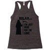 i'm just here for the cake Racerback Tank