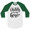 Daddy is my Hero 3/4 Sleeve Shirt