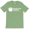 please stop talking it's too early coffee T-Shirt