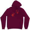 bloody hand print funny zombie kill undead blood horror killer Unisex Hoodie