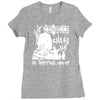 if zombies chase us im tripping you up Ladies Fitted T-Shirt