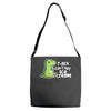 sad t rex Adjustable Strap Totes