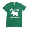 chubby unicorn Ladies Fitted T-Shirt