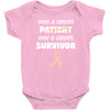 Once a Cancer Patient Now a Cancer Survivor Baby Bodysuit