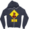 head shot Zipper Hoodie