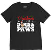 christmas dogs and paws V-Neck Tee