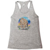 polygon bear graphic Racerback Tank