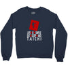 life is simple eat sleep and tai chi Crewneck Sweatshirt