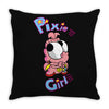 pixie girl Throw Pillow