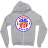 vote for pizza president democrat Zipper Hoodie