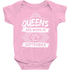 Queens Are Born In September Baby Onesie