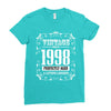 vintage made in 1998 perfectly aged a living legend Ladies Fitted T-Shirt