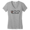 need caffeine Women's V-Neck T-Shirt