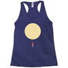 minimal solar system Racerback Tank