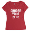 personalised Women's Triblend Scoop T-shirt